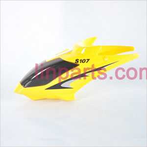 LinParts.com - SYMA S107 S107C S107G Spare Parts: Head cover\Canopy(Yellow)