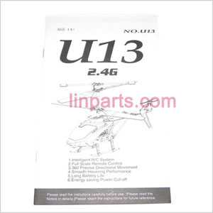 LinParts.com - UDI RC U13 U13A Spare Parts: English manual book