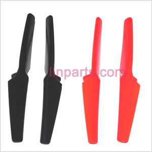 LinParts.com - WLtoys WL V222 Spare Parts: Blades Red(A+B) & Black(A+B)