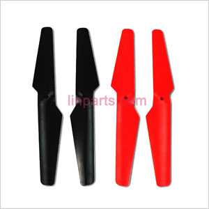 LinParts.com - WLtoys WL V262 Spare Parts: Blades Red(A+B) & Black(A+B)