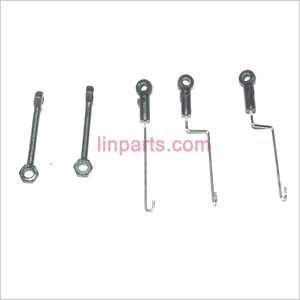 LinParts.com - WLtoys WL V922 Spare Parts: Connect buckle set (3 kinds of connect buckle total 5 pcs) 800006 800007 pull rod + left/right pull rod + behind pull rod