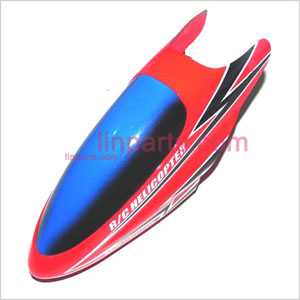 LinParts.com - MINGJI 802 802A 802B Spare Parts: Head coverCanopy(Red)
