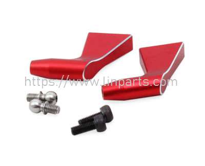 LinParts.com - ALZRC Devil 505 FAST RC Helicopter Spare Parts: Metal Main Rotor Clamp Rocker Arm Set - Red D505F03