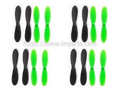 LinParts.com - Attop X PACK 2 RC Mini RC Quadcopter Spare Parts: Main blades set[Green]4set