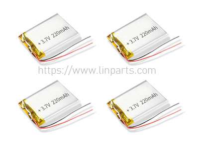 LinParts.com - Attop X PACK 2 RC Mini RC Quadcopter Spare Parts: Battery 3.7V 220mAh 4pcs