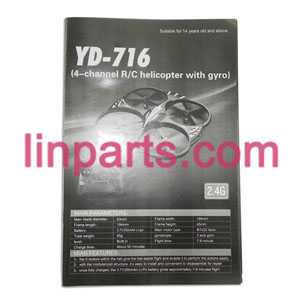 LinParts.com - Attop toys YD Quadcopter YD-716 Spare Parts: English manual book