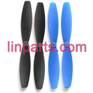 LinParts.com - Attop toys YD Quadcopter YD-717 Spare Parts: main blades set(Black/Blue)