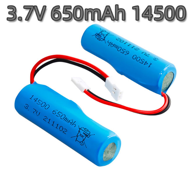 LinParts.com - 14500 3.7V 650mAh High magnification cylindrical lithium battery
