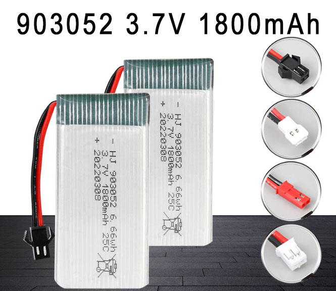 LinParts.com - 903052 3.7V 1800mAh High magnification polymer lithium battery