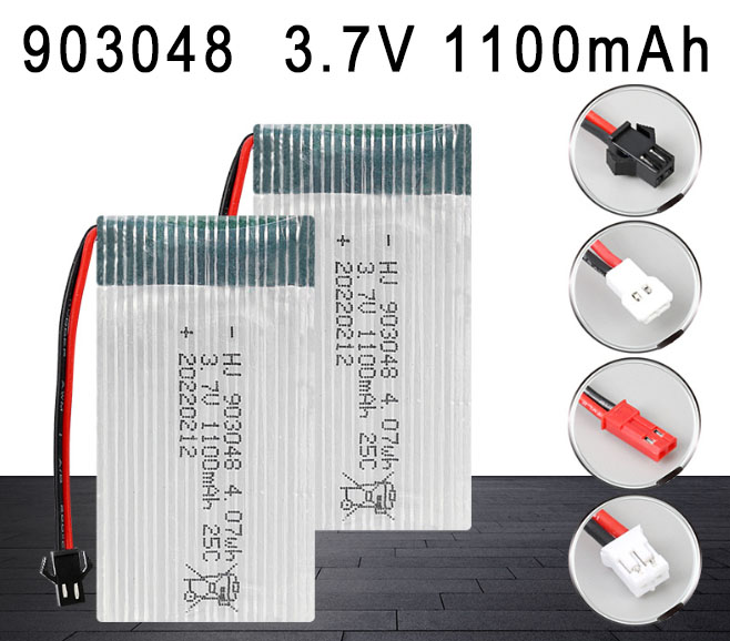 LinParts.com - 903048 3.7V 1100mAh High magnification polymer lithium battery