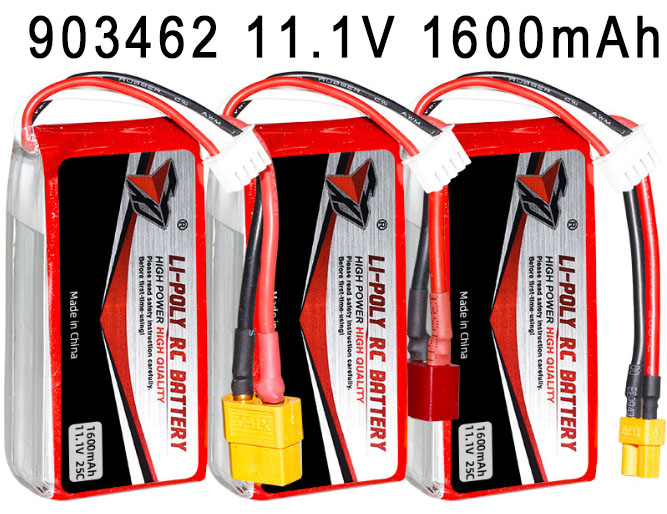 LinParts.com - 903462 11.1V 1600mAh High magnification polymer lithium battery