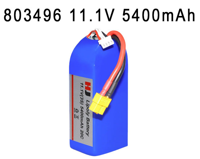 LinParts.com - 803496 11.1V 5400mAh High magnification polymer lithium battery