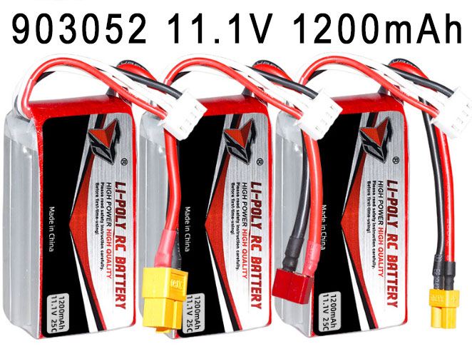 LinParts.com - 903052 11.1V 1200mAh High magnification polymer lithium battery