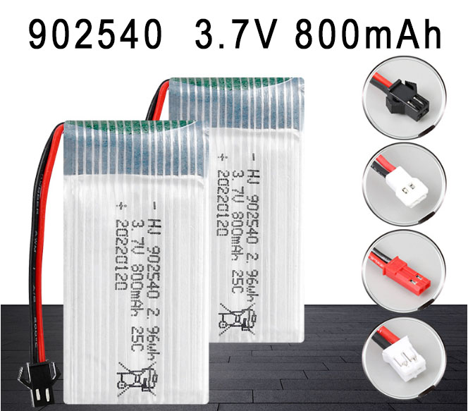 LinParts.com - 902540 3.7V 800mAh High magnification polymer lithium battery