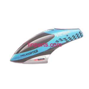 LinParts.com - BO RONG BR6208 Helicopter Spare Parts: Head cover\Canopy(Blue)