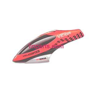 LinParts.com - BO RONG BR6208 Helicopter Spare Parts: Head cover\Canopy(Red)