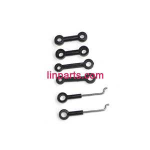 LinParts.com - BO RONG BR6808T Helicopter Spare Parts: Connect buckle set(BR6808T 6PCS)