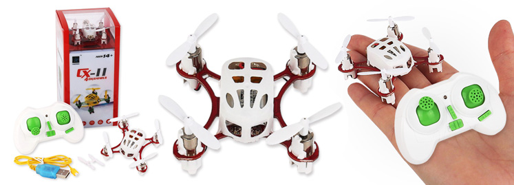 LinParts.com - Cheerson CX-11 2.4G 4CH 6 Axis Gyro Mini Size with 3D flip function Quadcopter A gift (2 sets of main blades)