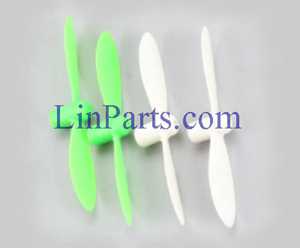 LinParts.com - Cheerson CX-17 Cricket RC Quadcopter Spare Parts: Main blades set[White+Green]