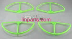 LinParts.com - Cheerson CX-22 Follow Me 4CH 6-Axis Dual GPS Quadcopter Spare Parts: protection set【Green】