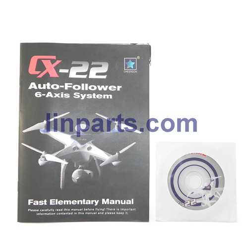 LinParts.com - Cheerson CX-22 Follow Me 4CH 6-Axis Dual GPS Quadcopter Spare Parts: English manual book