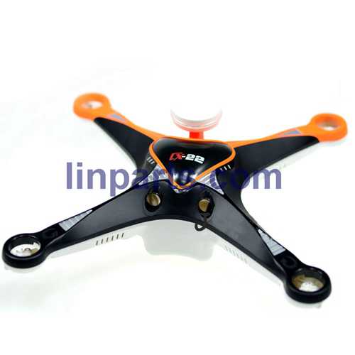 LinParts.com - Cheerson CX-22 Follow Me 4CH 6-Axis Dual GPS Quadcopter Spare Parts: body shell cover set(Black)