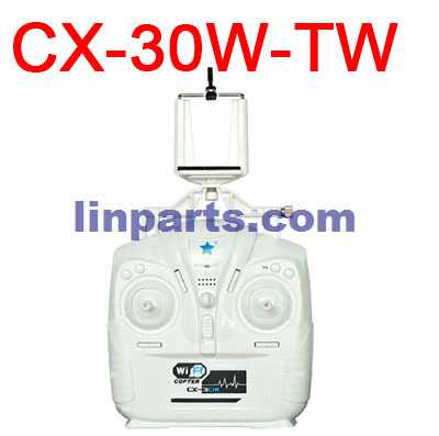 LinParts.com - Cheerson CX-30 CX-30C CX-30W CX-30W-TW CX-30S RC Quadcopter Spare Parts: Remote Control/Transmitte + Mobile phone holder[CX-30W-TW]