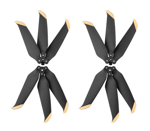 LinParts.com - DJI Mavic AIR 2 Drone spare parts: 7238f three-blade noise reduction propeller Black 1set