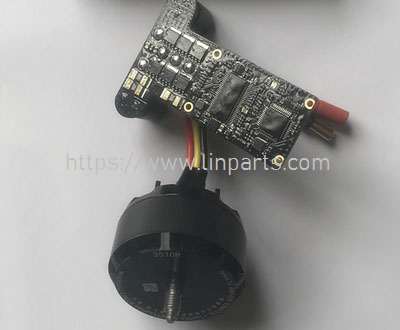 LinParts.com - DJI Inspire 1 RC Drone spare parts: 3510H CCW silver head positive motor + ESC