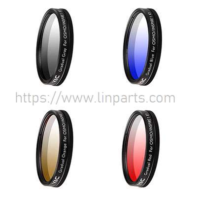LinParts.com - DJI Inspire 1 RC Drone spare parts: X3 gradient mirror red orange blue gray mirror