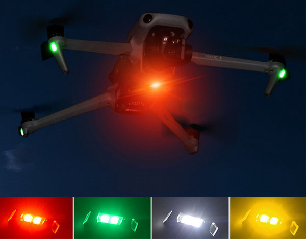 LinParts.com - DJI Mini 3 PRO Drone spare parts: 4 colors universal strobe light