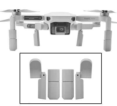 LinParts.com - DJI Mavic Mini Drone spare parts: Foldable heightened landing gear