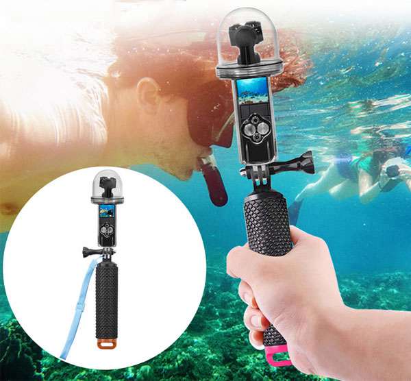 LinParts.com - DJI Osmo Pocket 1/2 spare parts: Waterproof case + silicone protective cover + adapter seat + buoyancy rod 
