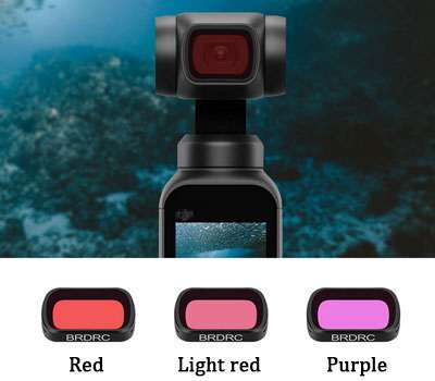 LinParts.com - DJI Osmo Pocket 2 spare parts: 1/2 universal diving filter 