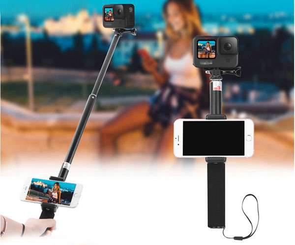 LinParts.com - Gopro MAX 6K 360 Camer spare parts: Extension rod+Phone holder