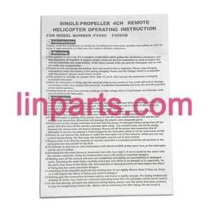 LinParts.com - Feixuan Fei Lun RC Helicopter FX060 FX060B Spare Parts: English manual book