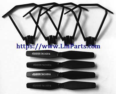 LinParts.com - FQ777 FQ35 FQ35C FQ35W RC Drone Spare parts: Propeller + protective frame