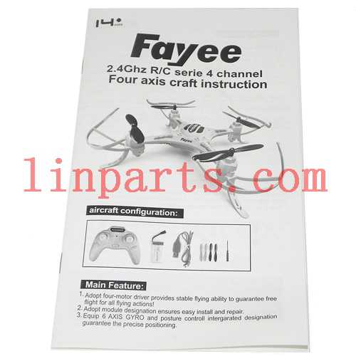 LinParts.com - FaYee FY530 Quadcopter Spare Parts: English manual book