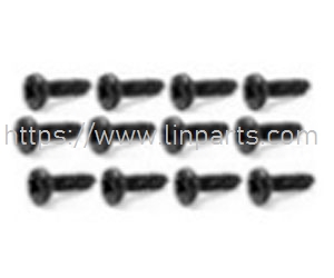 LinParts.com - HBX 16889 16889A RC Car Spare Parts: S029 Pan Head Self Tapping Screws PBHO2.6*10mm