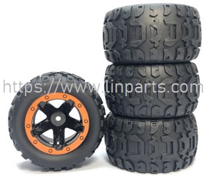 LinParts.com - HBX 16889 16889A RC Car Spare Parts: M16038 Wheel Orange