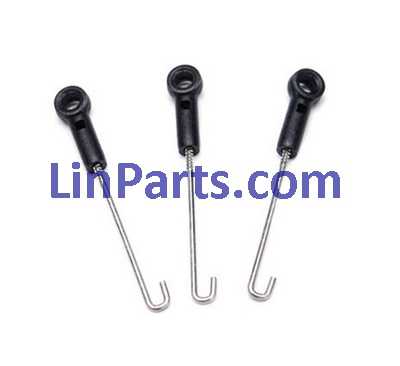LinParts.com - HiSky HCP100S RC Helicopter Spare Parts: Pull Rod 3pcs