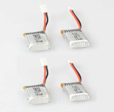 LinParts.com - HiSky HCP60 RC Helicopter Spare Parts: 3.7V 180mAh Battery 800083 4pcs