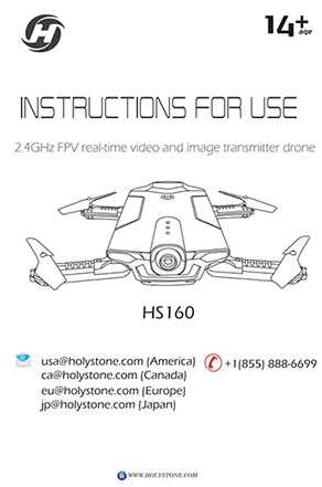 LinParts.com - Holy Stone HS160 RC Quadcopter Spare Parts: User Manual Electronic Edition Download [English / Japanese]