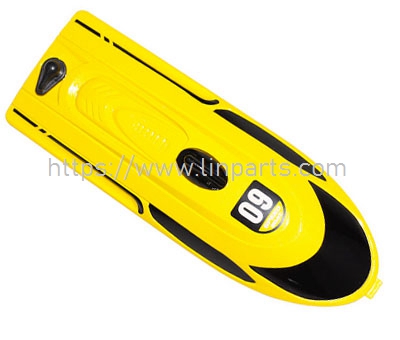 LinParts.com - HONGXUNJIE HJ812 RC speed boat Spare Parts: HJ812-B002 Upper cover component yellow