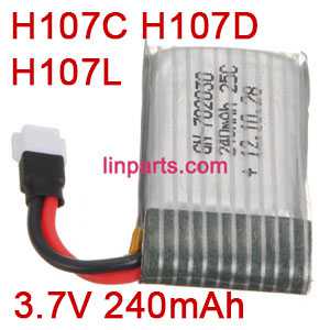 LinParts.com - Hubsan X4 H107C H107C+ H107D H107D+ H107L Quadcopter Spare Parts:Battery 3.7V 240mAh [H107C H107D H107L]