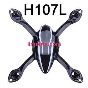 LinParts.com - Hubsan X4 H107C H107C+ H107D H107D+ H107L Quadcopter Spare Parts: Upper cover body shell (Black-White)(H107-a31)