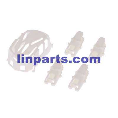 LinParts.com - Hubsan Nano Q4 H111 RC Quadcopter Spare Parts: Upper cover + Motor holder[White]