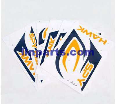 LinParts.com - Hubsan H301S SPY HAWK RC Airplane Spare Parts: Body Stickers