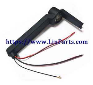 LinParts.com - Hubsan Zino Pro RC Drone spare parts: ZINOPRO-09 Left front arm (with ESC) A black