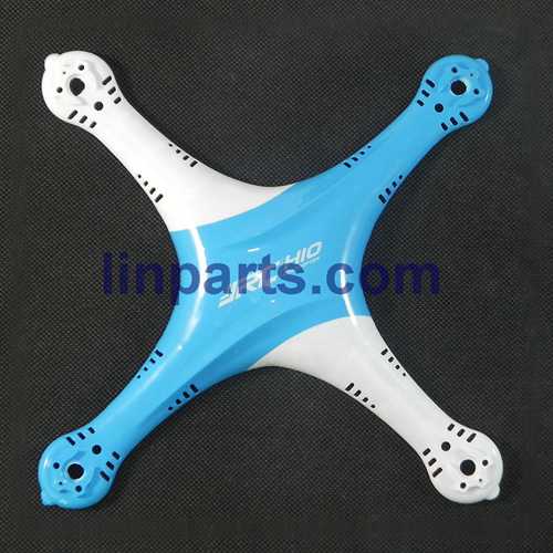 LinParts.com - JJRC H10 2.4G 4CH 6 Axis Gyro With 2.0MP Camera 3D Flip RC Quadcopter RTF Spare Parts: Upper cover (Blue-White)